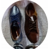 MOSKAŁA skóra BUTY męskie GRANAT rozmiar 40