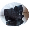 SKÓRZANE BOTKI szerokie tęgośc H OBCAS 8 CM 41