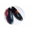 skórzane BUTY męskie GRANAT rozmiar 45