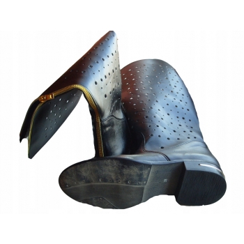KOZAKI ażurowe SZEROKIE ŁYDKI XXX 43 CM 37