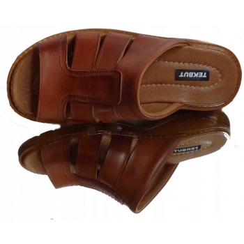 klapki MĘSKIE KONIAK na szeroką stopę teg H 44