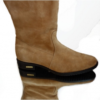 -40% skórzane KOZAKI szeroka cholewka aż 44 cm 42
