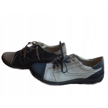 HIT SKÓRZANE buty damskie czarne 37