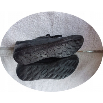 HIT SKÓRZANE buty damskie czarne 41