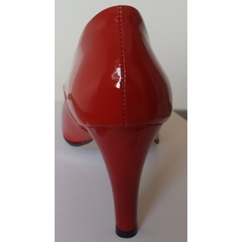 SKÓRZANE czółenko czerwone TĘGOŚĆ H 9506-8089 41