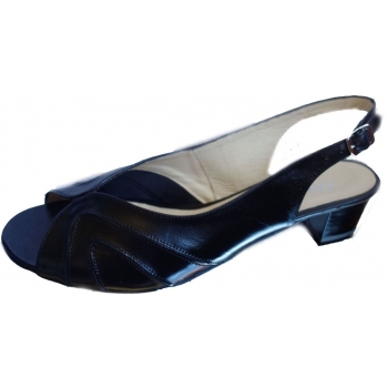 SKÓRZANE sandały czarne TĘGOŚĆ H HALUKSY 36