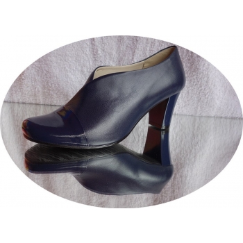 Skorzany BOTEK granat OBCAS lakier elegancja 40