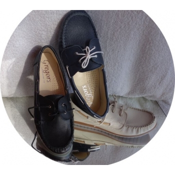 -40% mięciutkie skórzane MOKASYNY ecru 41