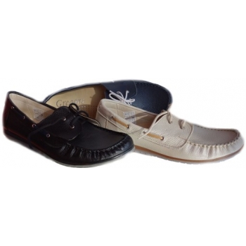 -40% mięciutkie skórzane MOKASYNY ecru 36