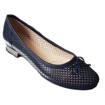 SKÓRZANE BALETKI granat na szeroką stopę haluks 41