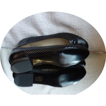 SKÓRZANE BALETKI czarne na szeroką stopę haluks 43