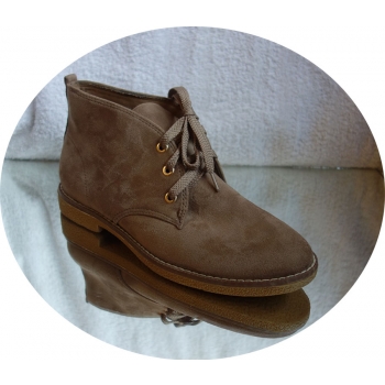 -30% NOWOSĆ trzewiki zamsz sznurowane khaki 37