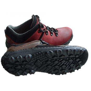 SKÓRZANE TREKINGI zielony szerokie WYGODNE 37