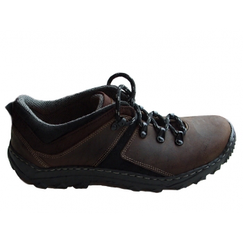 SKÓRZANE TREKINGI zielony szerokie WYGODNE 37