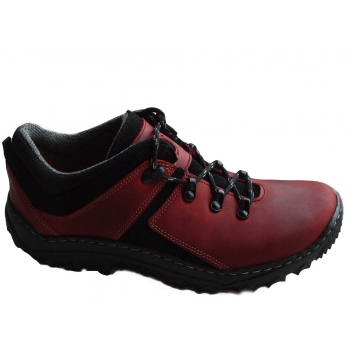 SKÓRZANE TREKINGI zielony szerokie WYGODNE 37