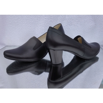 POLSKIE skorzane CZÓŁENKO czarne OBCAS 36