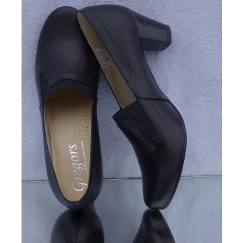 POLSKIE skorzane CZÓŁENKO czarne OBCAS 36