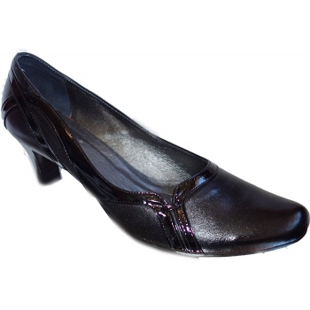 SKÓRZANE czółenko czarne TĘGOŚĆ G nr 42