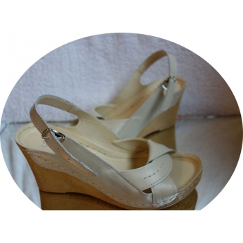 SKÓRA sandał beż KOTURNA wygoda tęgosć G 40