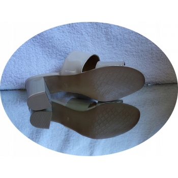 skórzane KLAPKI szerokie kolor tegośc H i G 37