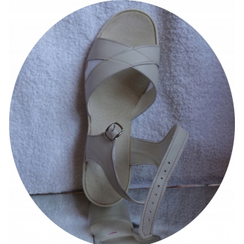 SKÓRZANE sandały tęgośc G H 41