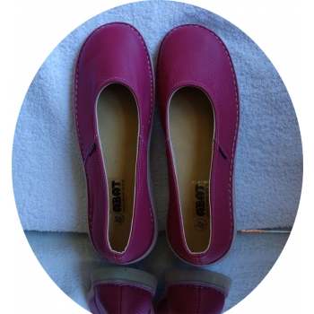 HIT SKÓRZANE buty damskie lekkie różowy 36