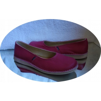 HIT SKÓRZANE buty damskie lekkie różowy 36