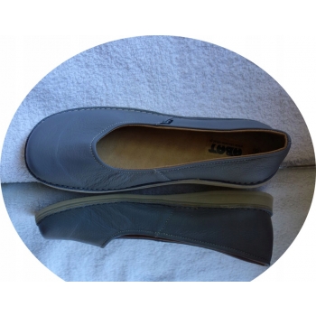 HIT SKÓRZANE buty damskie lekkie popiel 38