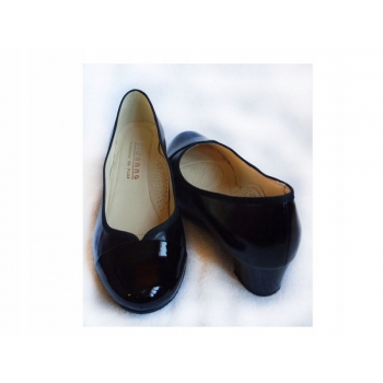 SKÓRZANE czółenko bezowe TĘGOŚĆ H HALUKSY 40