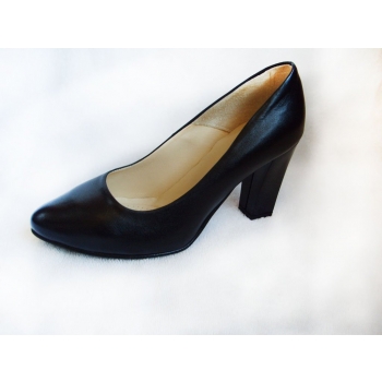 SKÓRZANE czółenko TĘGOŚĆ H HALUKSY czarne 37