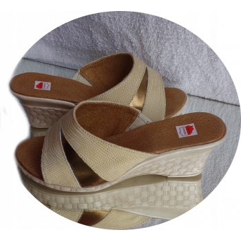 skórzane KLAPKI szerokie kolor tegośc H 37