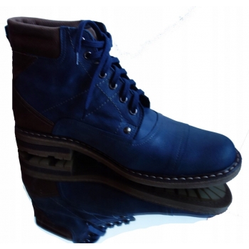 -40% Skorzane SZTYBLETY granat brąz NR 41