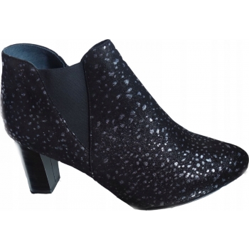 SKÓRZANE BOTKI szerokie tęgośc H OBCAS 8 CM 35