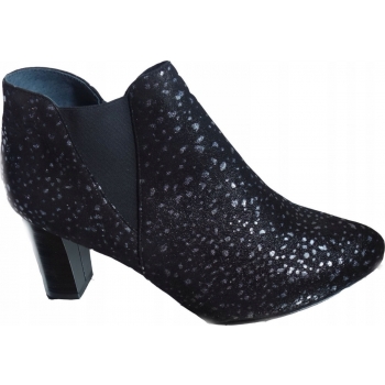 SKÓRZANE BOTKI szerokie tęgośc H OBCAS 8 CM 45