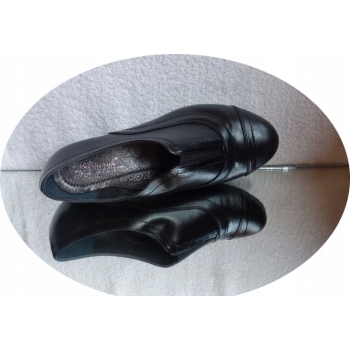 -30% Skórzany botek czarny teg H OBCAS NR 45