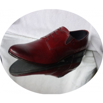 -50% Moskała skórzane półbuty meskie bordo 42