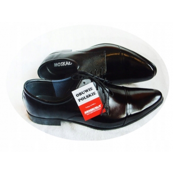 -30 % WIZYTOWE BUTY MĘSKIE LAKIER skóra 45