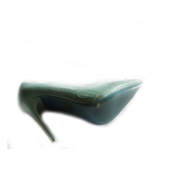-50% szpilki miętowe obcas 11 cm lakier 37