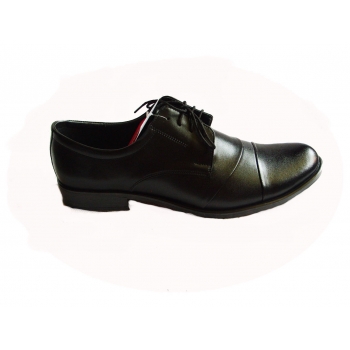 Skorzane BUTY MESKIE CZARNE szerokie TĘGOSĆ H 41