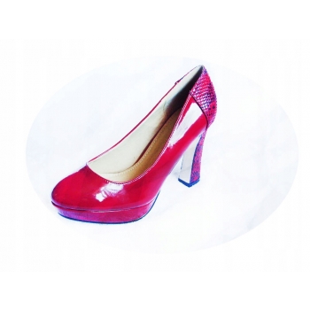 HIT czólenko CZERWONE obcas 10 cm 38