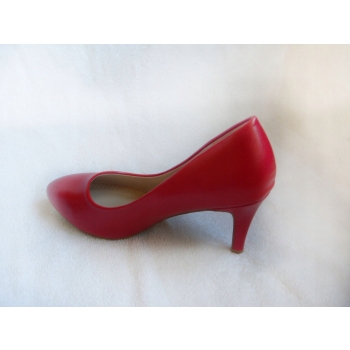 CZÓŁENKO obcas 8 cm CZERWONY lekki szpic 38