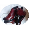 Skórzane szerokie botki tęgość H obcas 6 cm