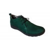 Zielone sznurowane botki z obcasem 2cm - Nr.37