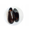 Szerokie buty skórzane męskie XX H, czarne