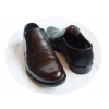 Szerokie buty skórzane męskie XX H, czarne