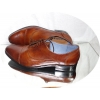 Mężskie Skórzane Buty Brązowe 39 cm
