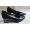 Buty ze skóry naturalnej - granatowe, rozmiar 38