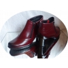 Botki Skórzane Damskie szerokiej tęgości H, obcas 6 cm, rozmiar 36
