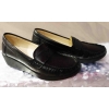 Eleganckie mokasyny damskie czarne - 40