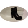 Botki Damskie Czarne Licowe 8,5cm - Rozm. 39